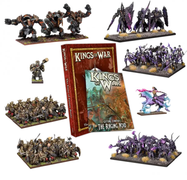 Kings of War 3rd Edition:  The Raging Void - Twilight Kin vs Abyssal Dwarfs 2-player set