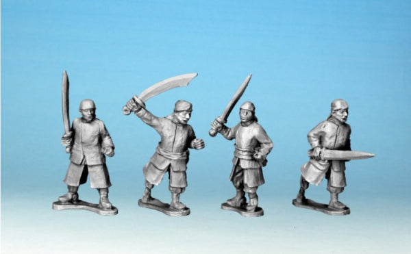 Crusader Miniatures: Boxer Rebellion - Kansu Braves with Sword & Shield (4)