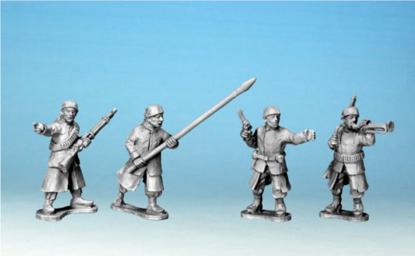 Crusader Miniatures: Boxer Rebellion - Kansu Brave Command Group (4)