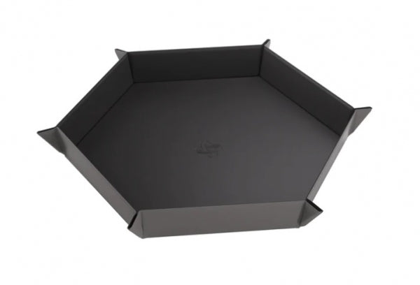 Gamegenic: Magnetic Dice Tray Hexagonal Black/Gray