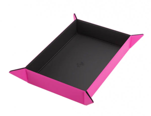 Gamegenic: Magnetic Dice Tray Rectangle Black/Pink
