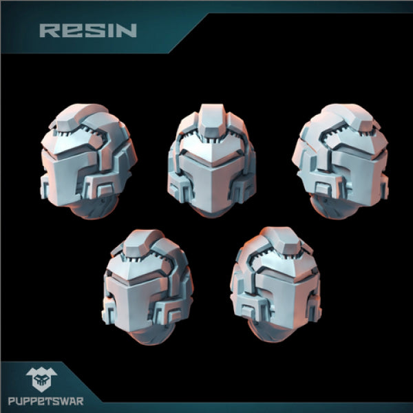 Puppetswar: (Accessory) Knight Strikers Helmets (5)