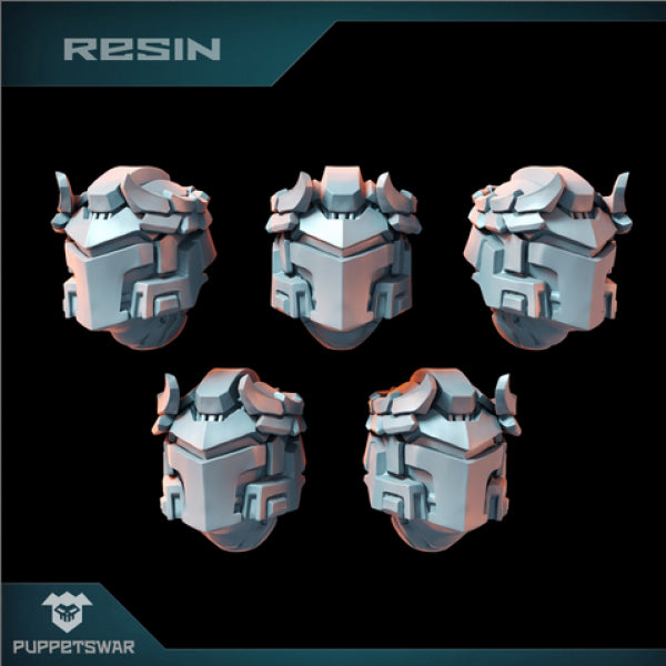 Puppetswar: (Accessory) Knight Strikers Champions Helmets (5)