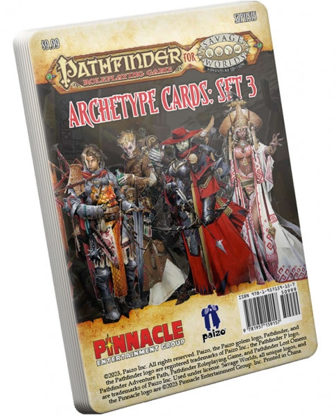 Savage Worlds RPG: Pathfinder for Savage Worlds Archetype Cards Set 3