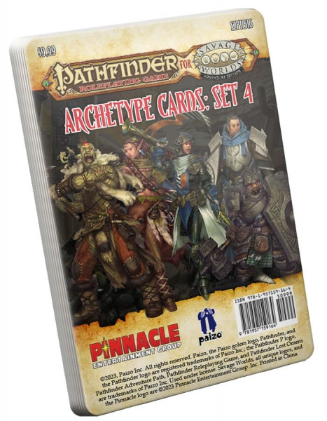 Savage Worlds RPG: Pathfinder for Savage Worlds Archetype Cards Set 4