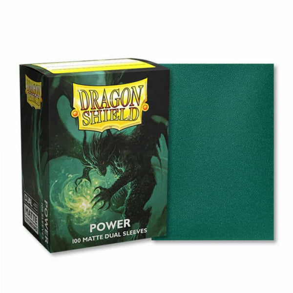 Dragon Shields: Dual Matte - Metallic Green Power (100)