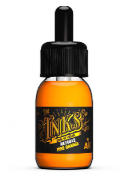 AK-Interactive: The INKS - Fire Orange (30mL)