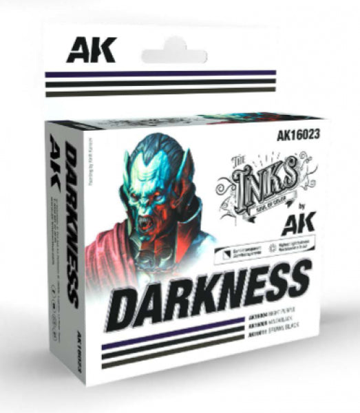 AK-Interactive: The INKS - Darkness Color Set (3) (30mL/ea)