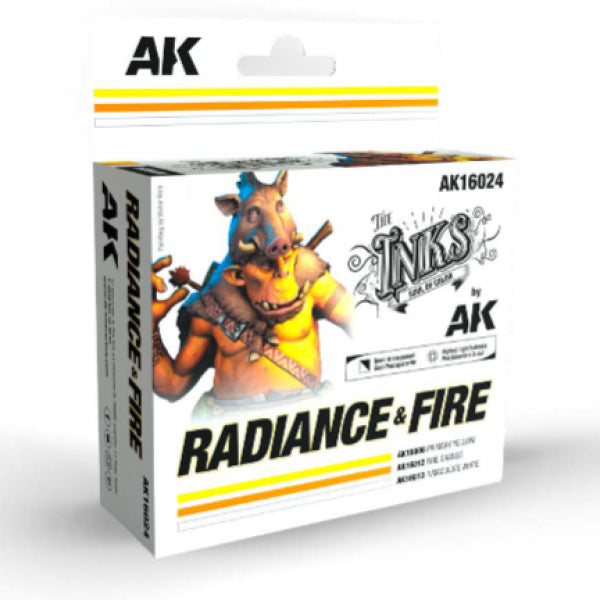 AK-Interactive: The INKS - Radiance & Fire Color Set (3) (30mL/ea)