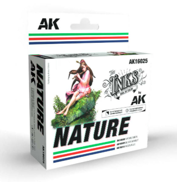 AK-Interactive: The INKS - Nature Color Set (3) (30mL/ea)