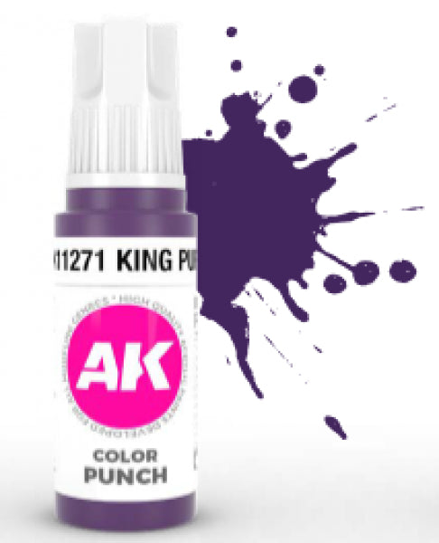 AK-Interactive: (3rd Gen) Acrylics - Color Punch King Purple (17mL)