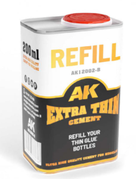 AK-Interactive: Extra Thin Cement - Refill (200mL)