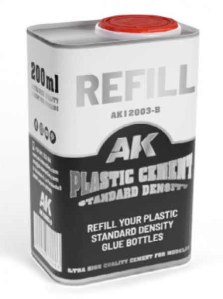 AK-Interactive: Plastic Cement (standard density) - Refill (200mL)