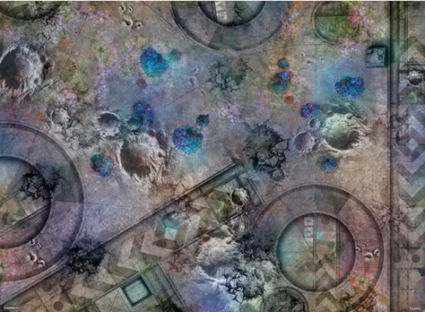 Terrain Crates: 44x60'' Grim Battlefield Battle Mat w/ Bag