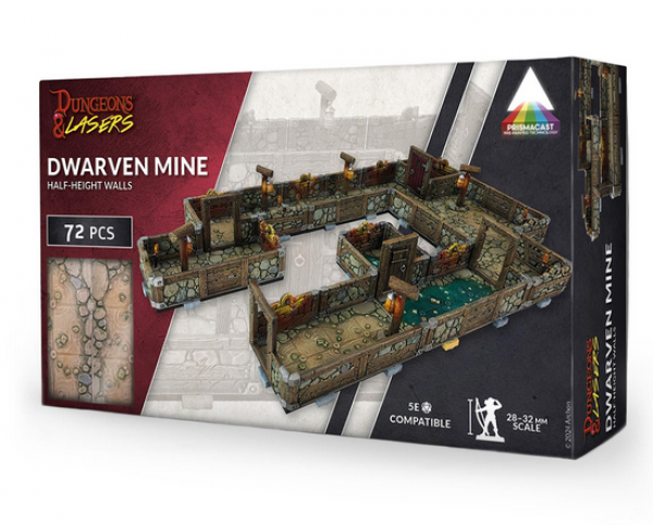 Dungeons & Lasers: PrismaCast Pre-Painted Terrain - Dwarven Mine