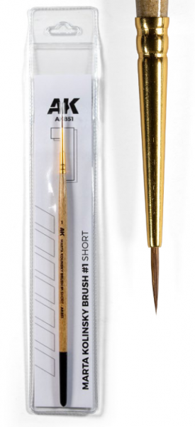 AK-Interactive:  Marta Kolinsky Brush - #1 Short