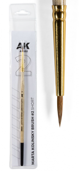 AK-Interactive:  Marta Kolinsky Brush - #2 Short