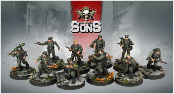 AK-Interactive: Fortunate Sons - Panzergrenadier Division (10 Miniatures)