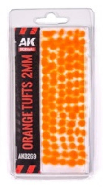 AK-Interactive: Fantasy Tufts - Orange (2mm)
