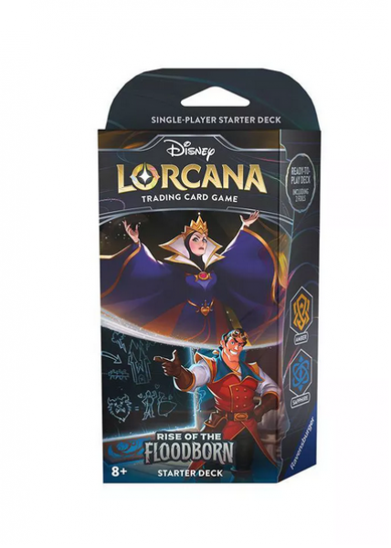 Disney Lorcana: Rise of the Floodborn Starter Deck Amber Sapphire
