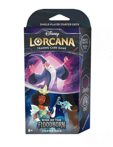 Disney Lorcana: Rise of the Floodborn Starter Deck Amethyst Steel