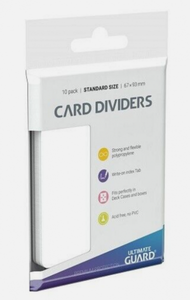 Card Dividers: Standard Size - White