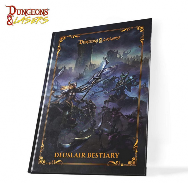 Dungeons & Lasers: The World Of Deuslair RPG Bestiary Book (HC)