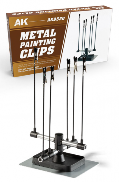 AK-Interactive: Metal Painting Clips with Magnetic Base