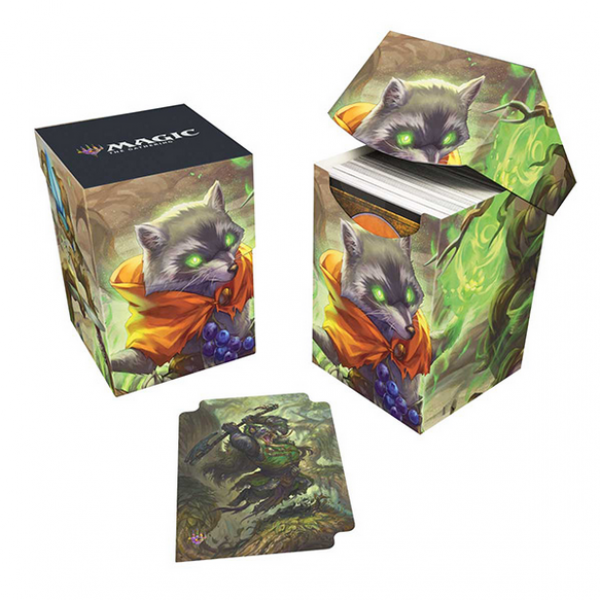 Magic The Gathering: Bloomburrow PRO 100+ Raised Foil Deckbox - Bello, Bard of the Brambles