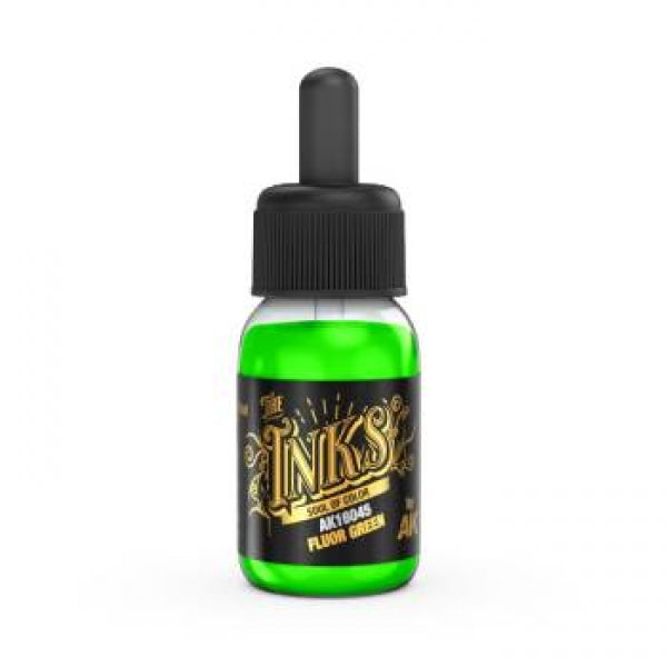 AK Interactive The INKS Fluor Green 30ml