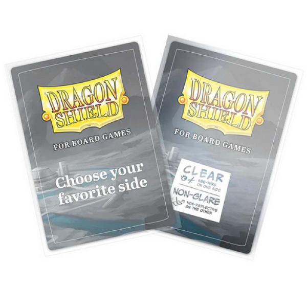 Dragon Shields: Board Game Sleeves Clear Nonglare - Grand Standard (100ct)