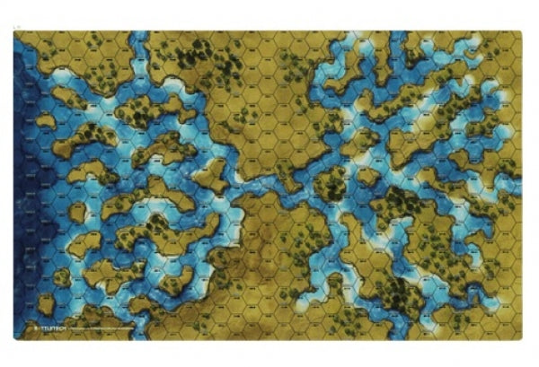 BattleTech: Savannah - River Delta Battlemat