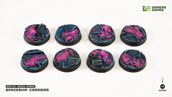 Battle Ready Bases: Alien Infestation Bases - Round 28mm (x8)