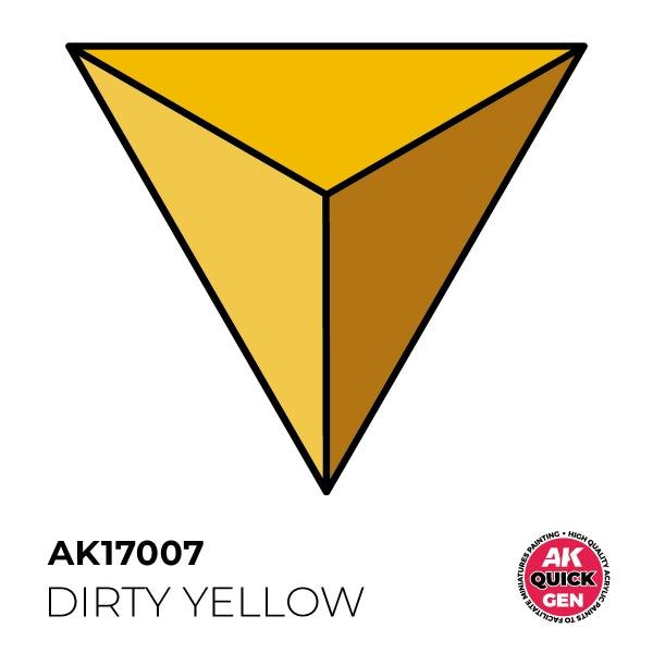 AK-Interactive: Quick Gen Acrylic Contrast - Dirty Yellow 18 ml