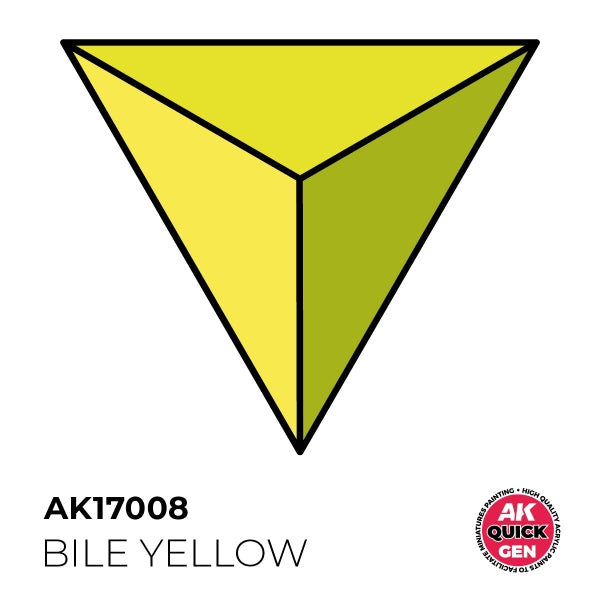 AK-Interactive: Quick Gen Acrylic Contrast - Bile Yellow 18 ml