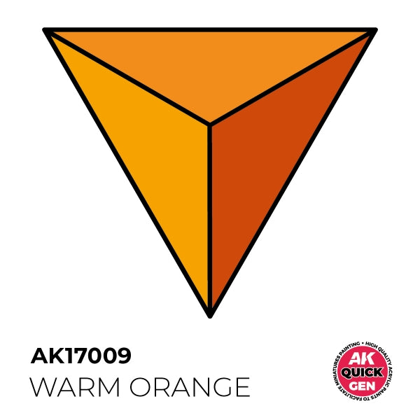 AK-Interactive: Quick Gen Acrylic Contrast - Warm Orange 18 ml