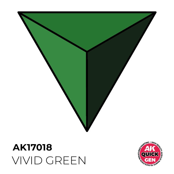 AK-Interactive: Quick Gen Acrylic Contrast - Vivid Green 18 ml