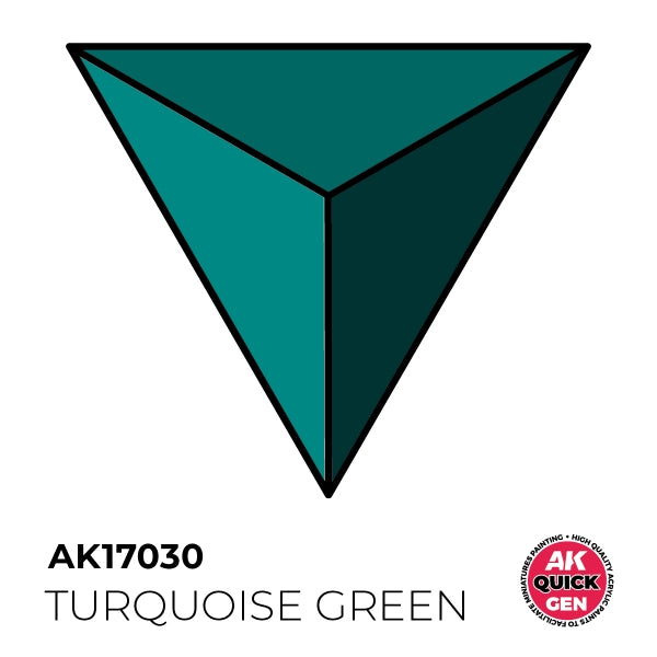 AK-Interactive: Quick Gen Acrylic Contrast - Turquoise Green 18 ml