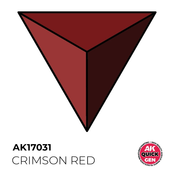 AK-Interactive: Quick Gen Acrylic Contrast - Crimson Red 18 ml