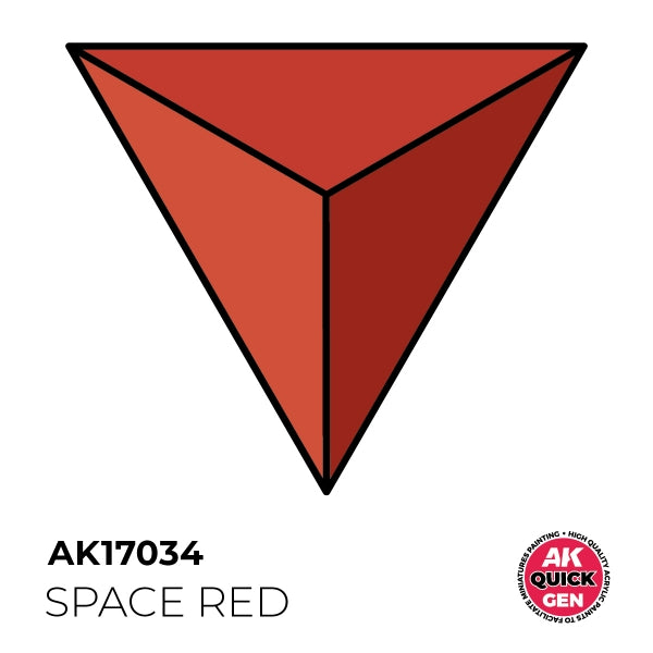 AK-Interactive: Quick Gen Acrylic Contrast - Space Red 18 ml