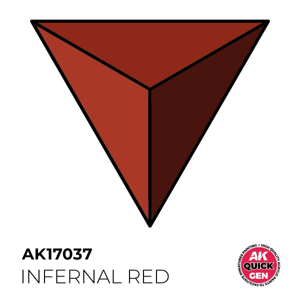 AK-Interactive: Quick Gen Acrylic Contrast - Infernal Red 18 ml