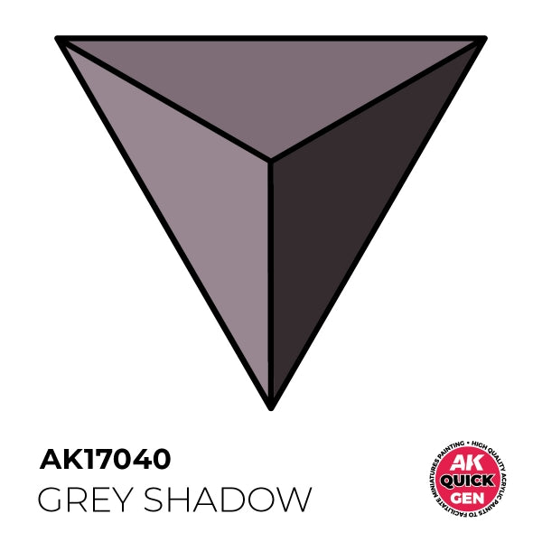 AK-Interactive: Quick Gen Acrylic Contrast - Grey Shadow 18 ml