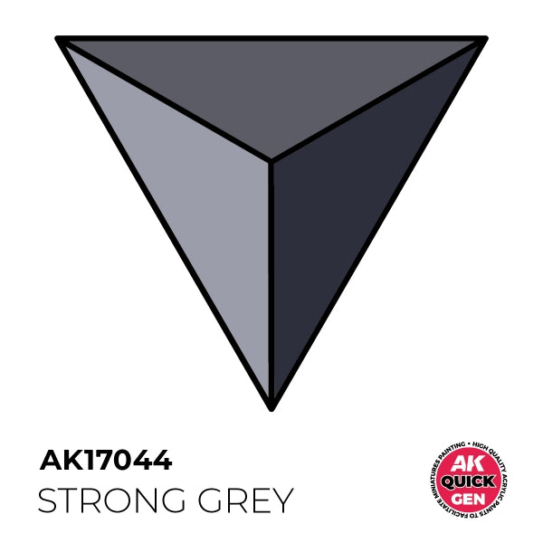AK-Interactive: Quick Gen Acrylic Contrast - Strong Grey 18 ml