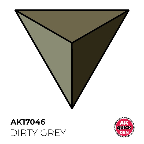 AK-Interactive: Quick Gen Acrylic Contrast - Dirty Grey 18 ml