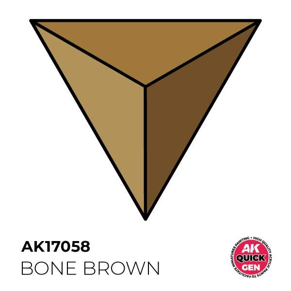 AK-Interactive: Quick Gen Acrylic Contrast - Bone Brown 18 ml