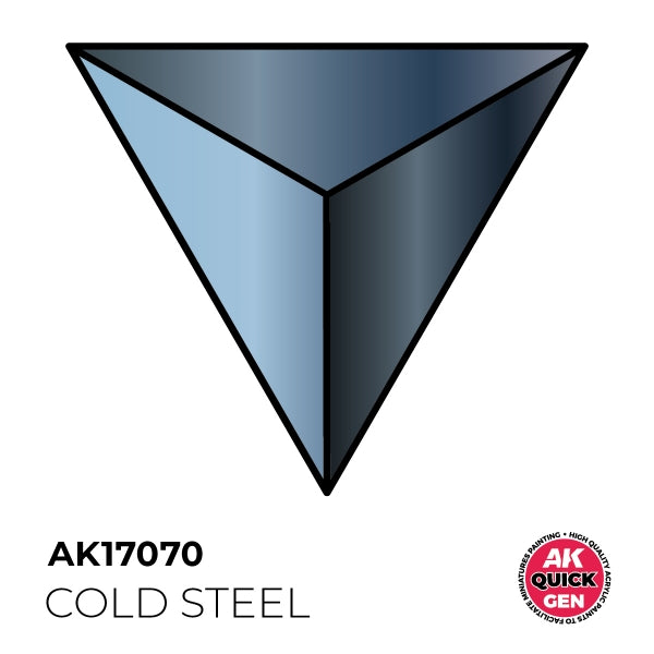 AK-Interactive: Quick Gen Acrylic Contrast - Cold Steel 18 ml