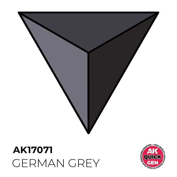 AK-Interactive: Quick Gen Acrylic Contrast - German Grey 18 ml