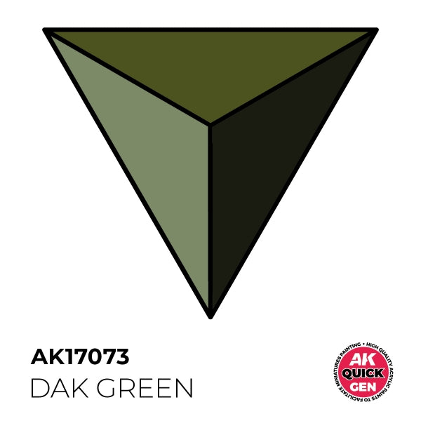 AK-Interactive: Quick Gen Acrylic Contrast - Dak Green 18 ml