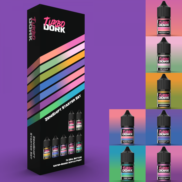 Turbo Dork Paints: ZeniShift Starter Box (7 Bottles of Paint)