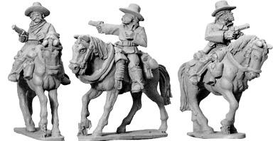 Artizan Designs Wild West: 7th Cavalry w/ Pistols (Mounted) (3)